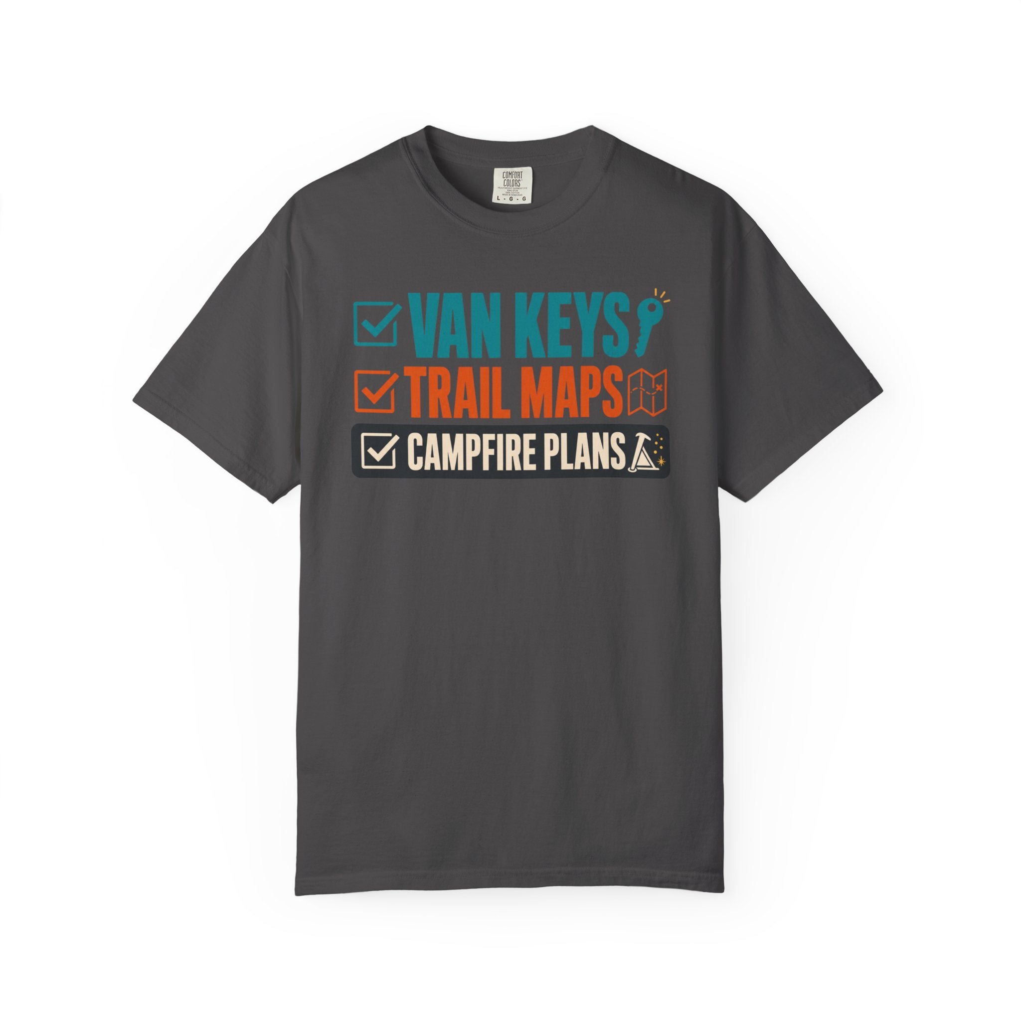 Van Keys Trail Maps Campfire Plans - T-Shirt