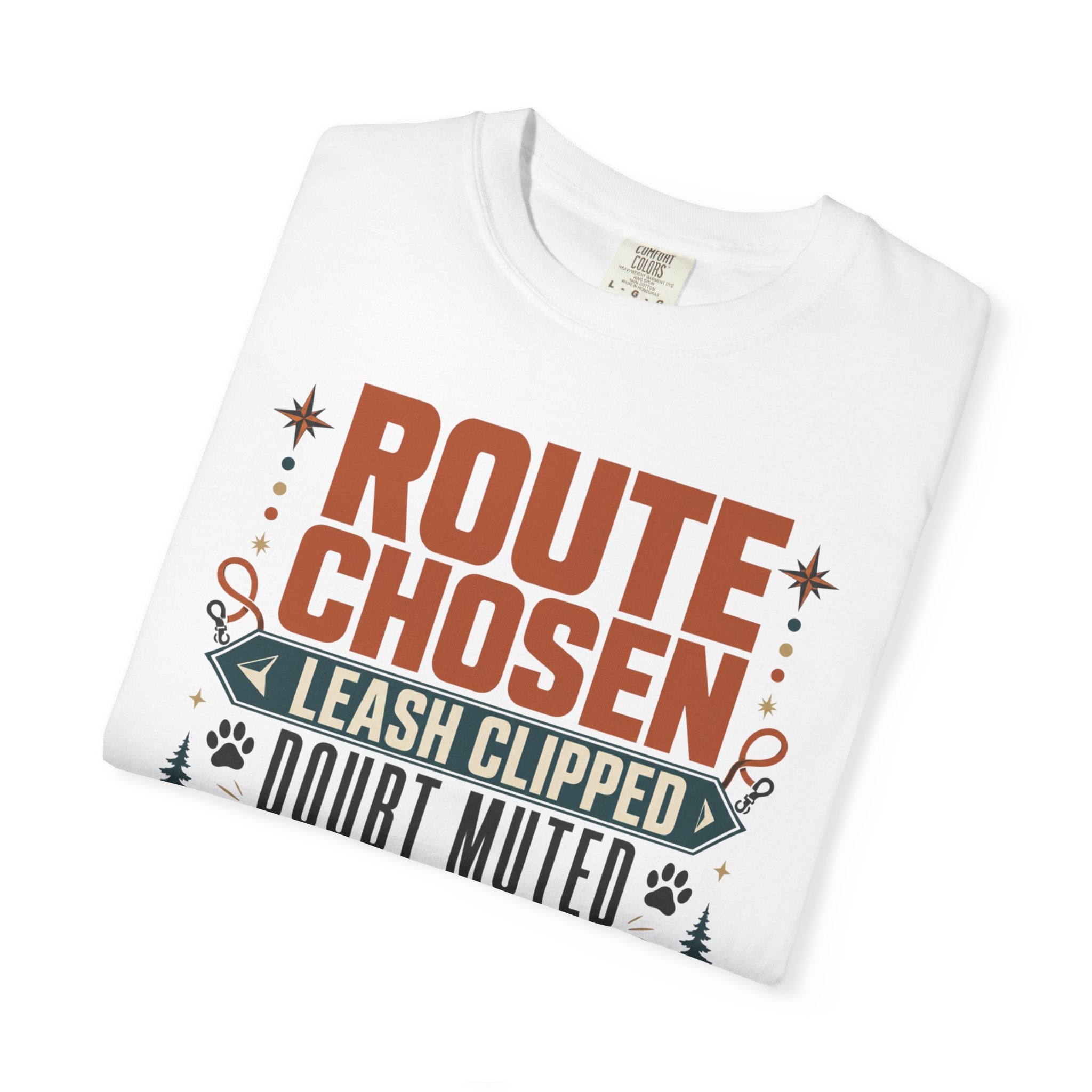 Route Chosen Leash Clipped Doubt Muted - T-Shirt
