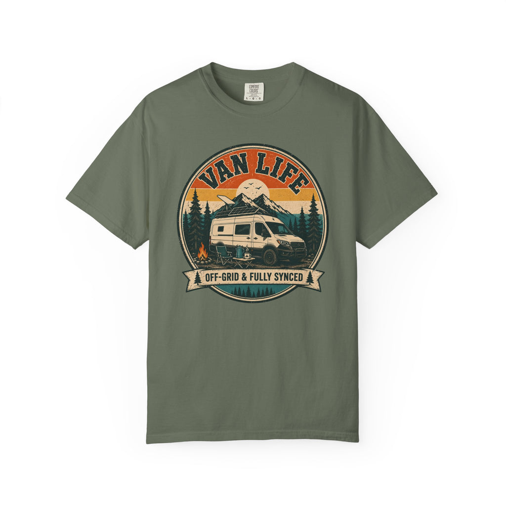 Van Life Offgrid And Fully Synced - T-Shirt