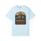 Zoom Call In The Front Mountains In The Back - T-Shirt