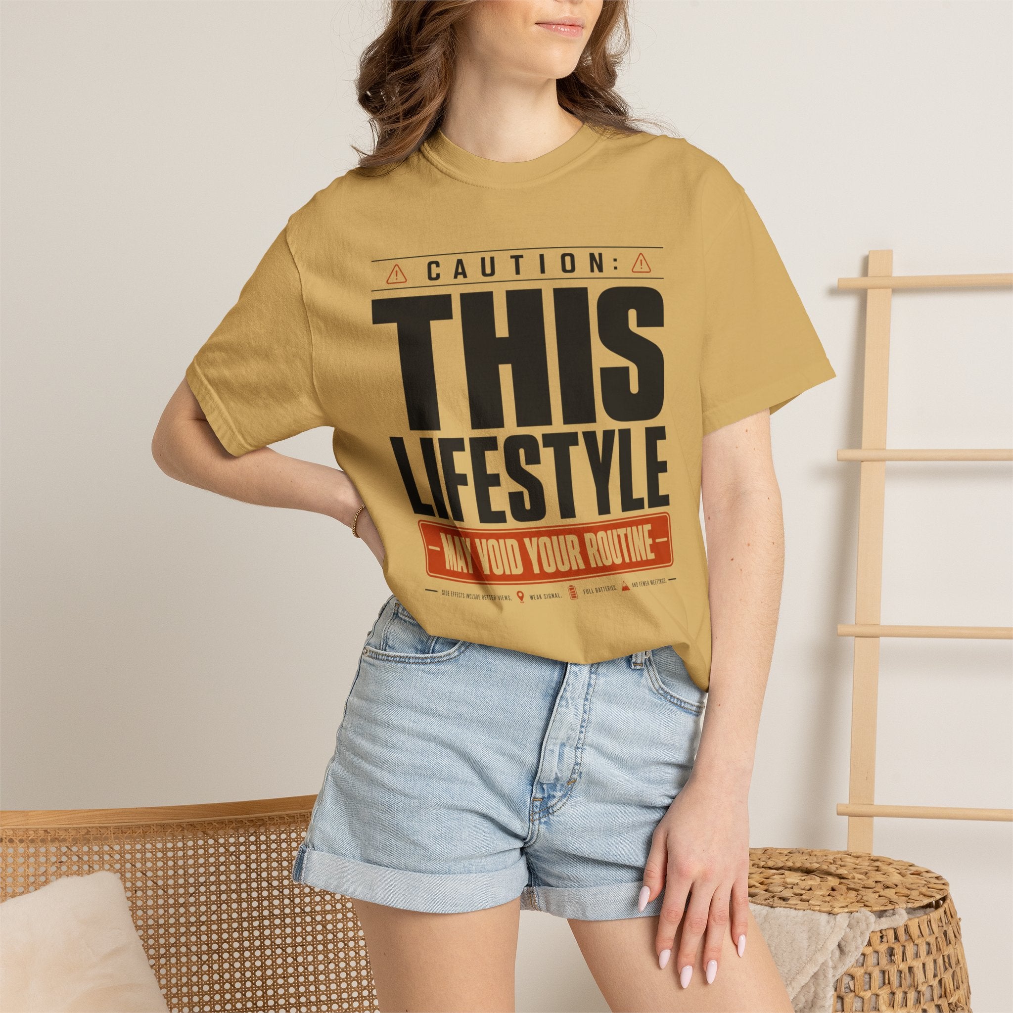 Caution This Lifestyle May Void Your Routine - T-Shirt