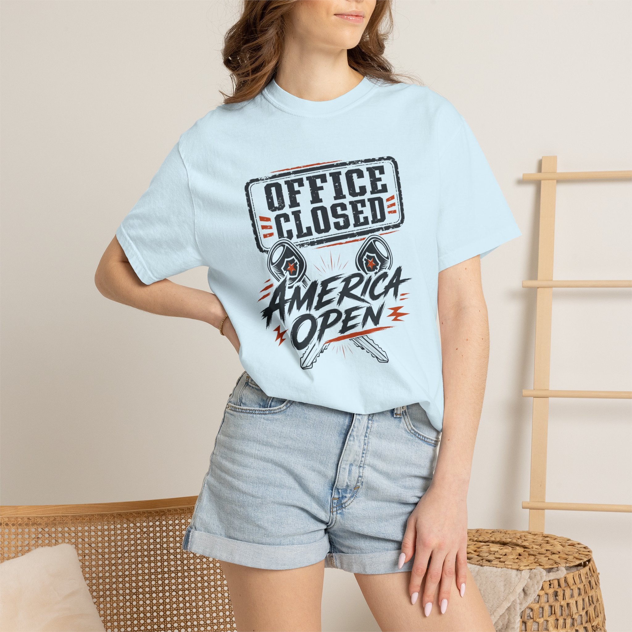 Office Closed America Open - T-Shirt