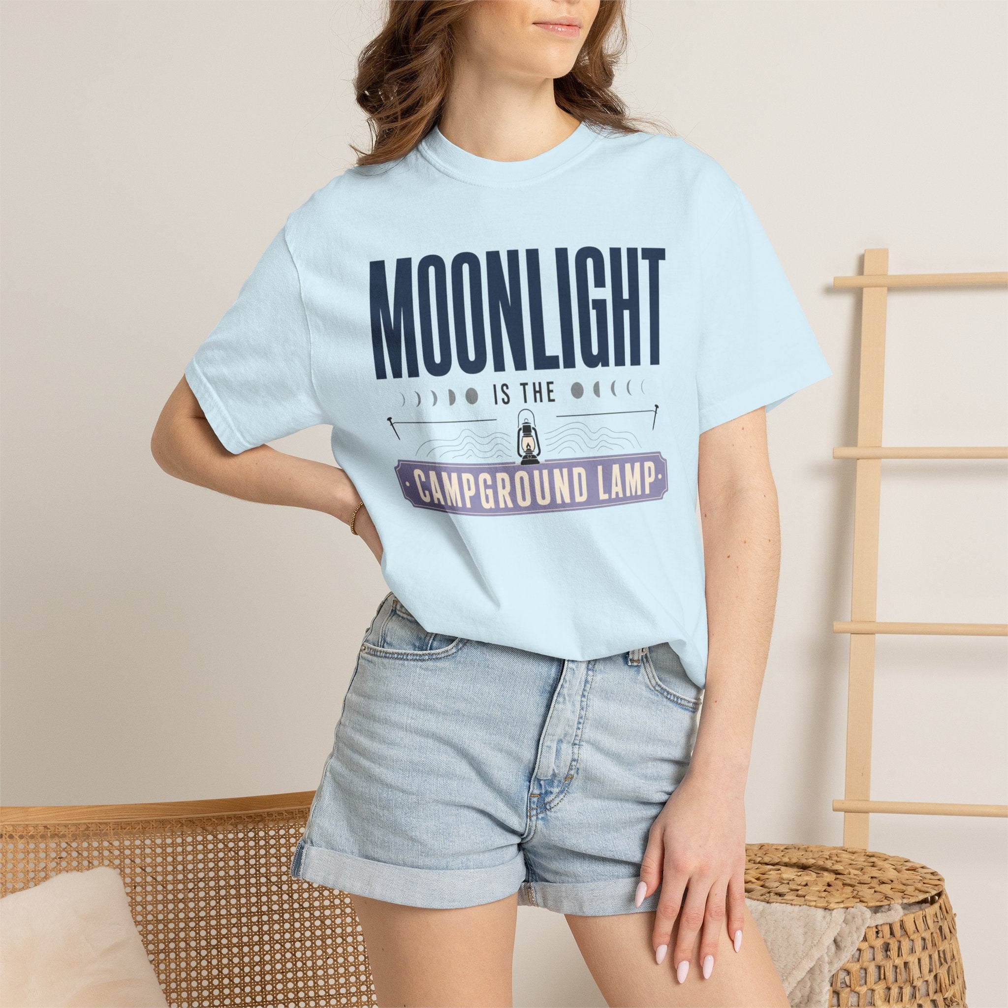 Moonlight Is The Campground Lamp - T-Shirt