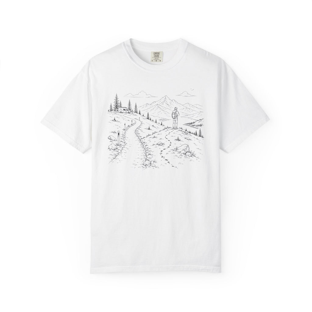 Van Parked Curiosity Kept Climbing - T-Shirt