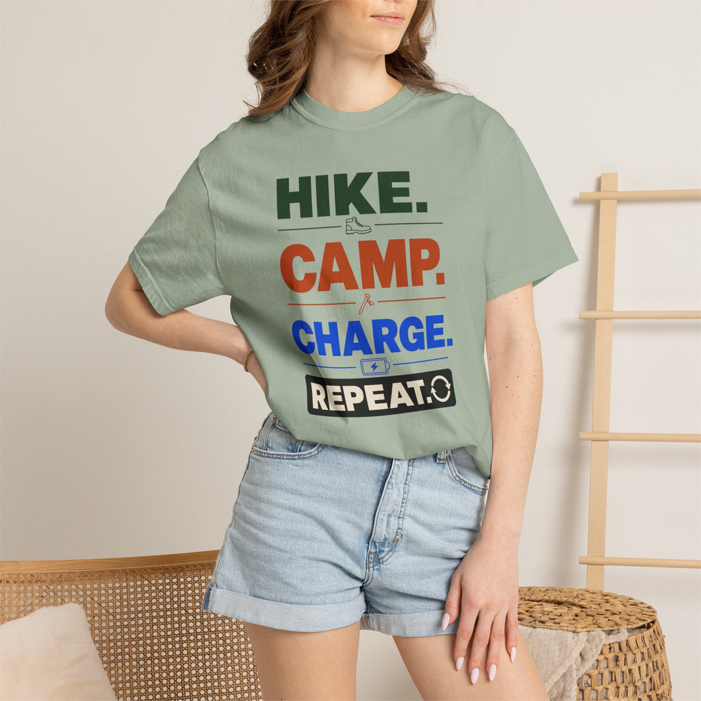Hike Camp Charge Repeat - T-Shirt