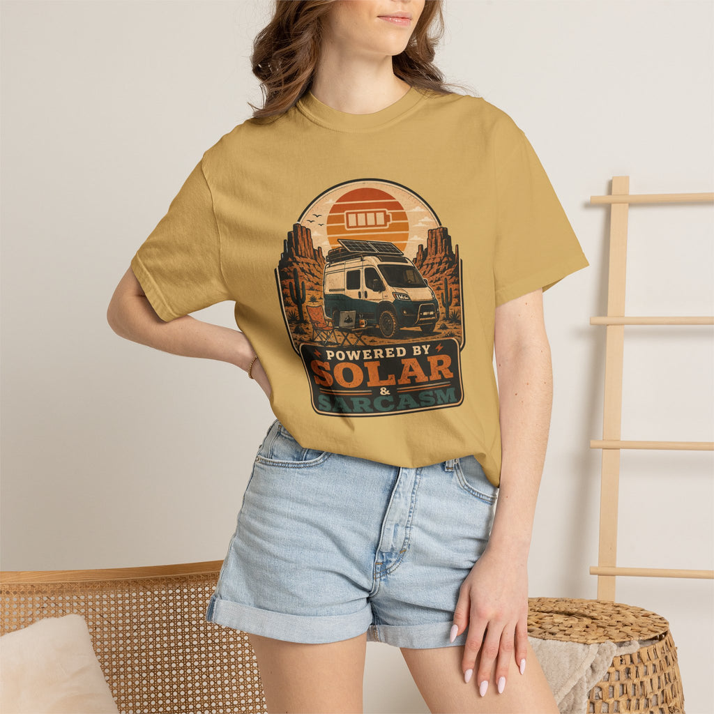 Powered By Solar and Sarcasm - T-Shirt