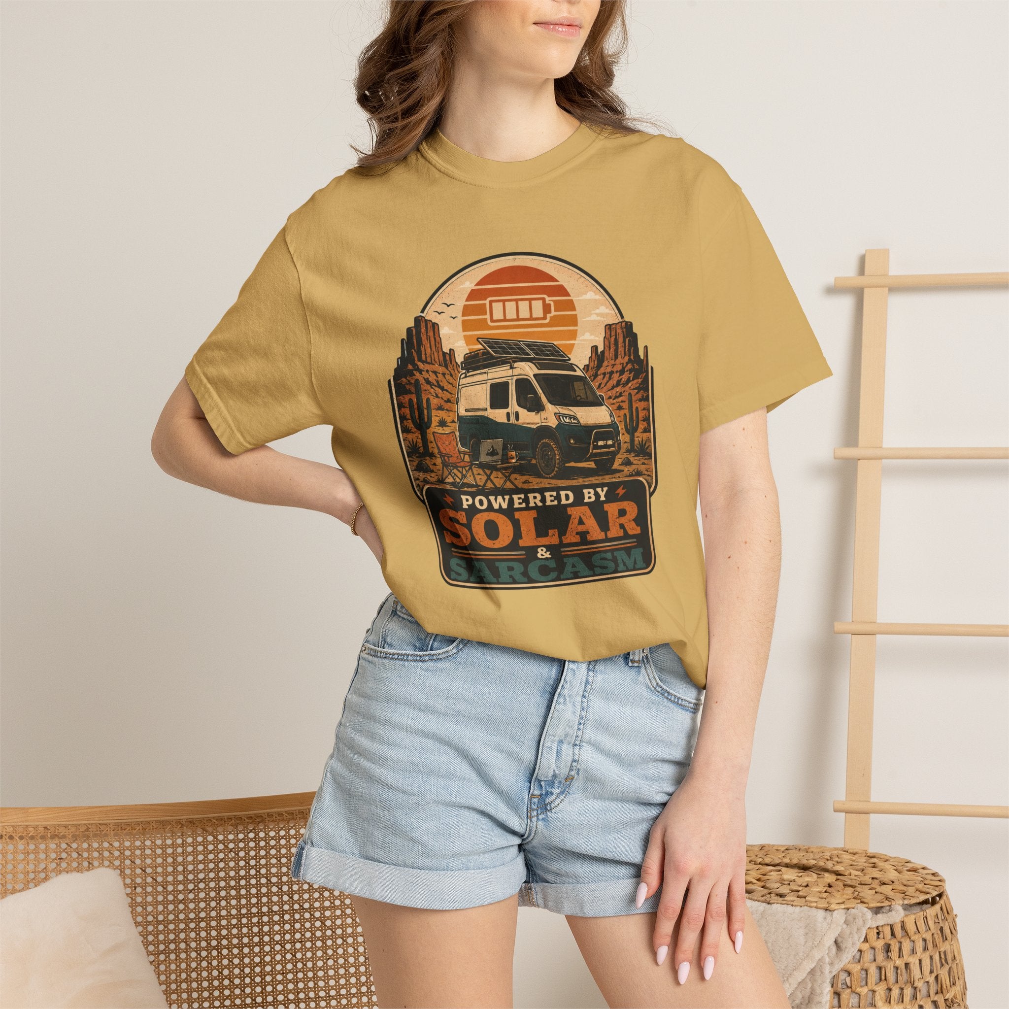 Powered By Solar and Sarcasm - T-Shirt