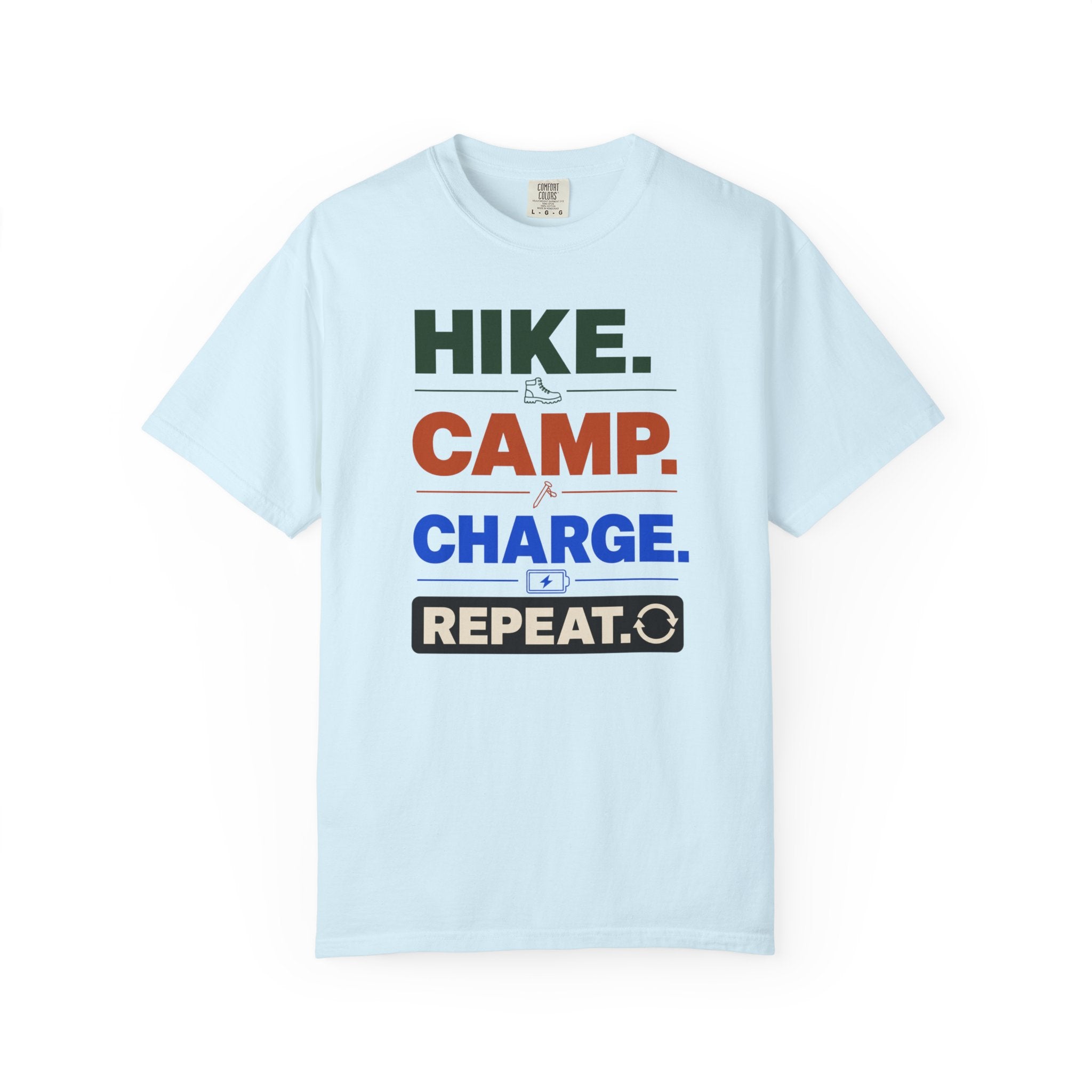 Hike Camp Charge Repeat - T-Shirt