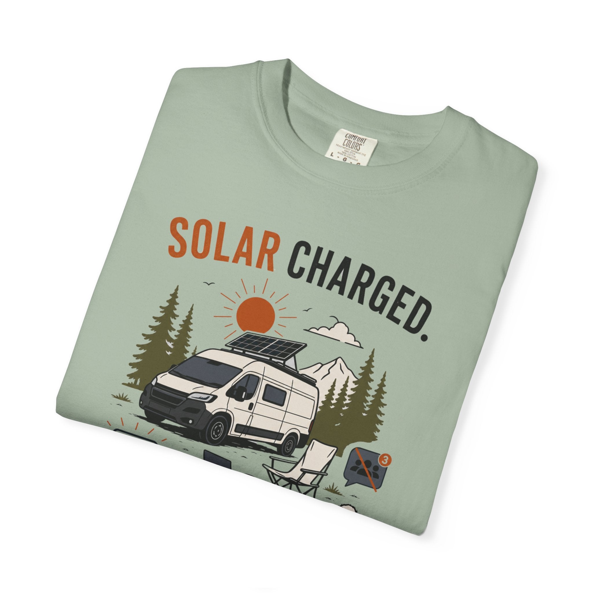 Solar Charged Socially Drained - T-Shirt