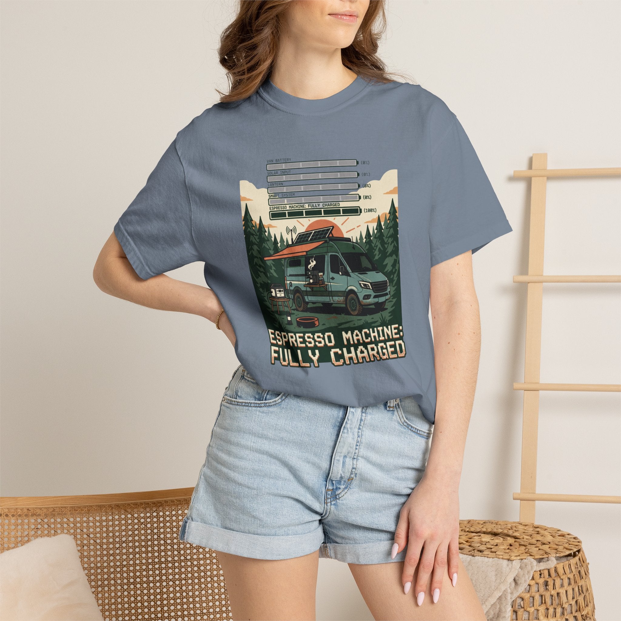 Espresso Machine Fully Charged - T-Shirt