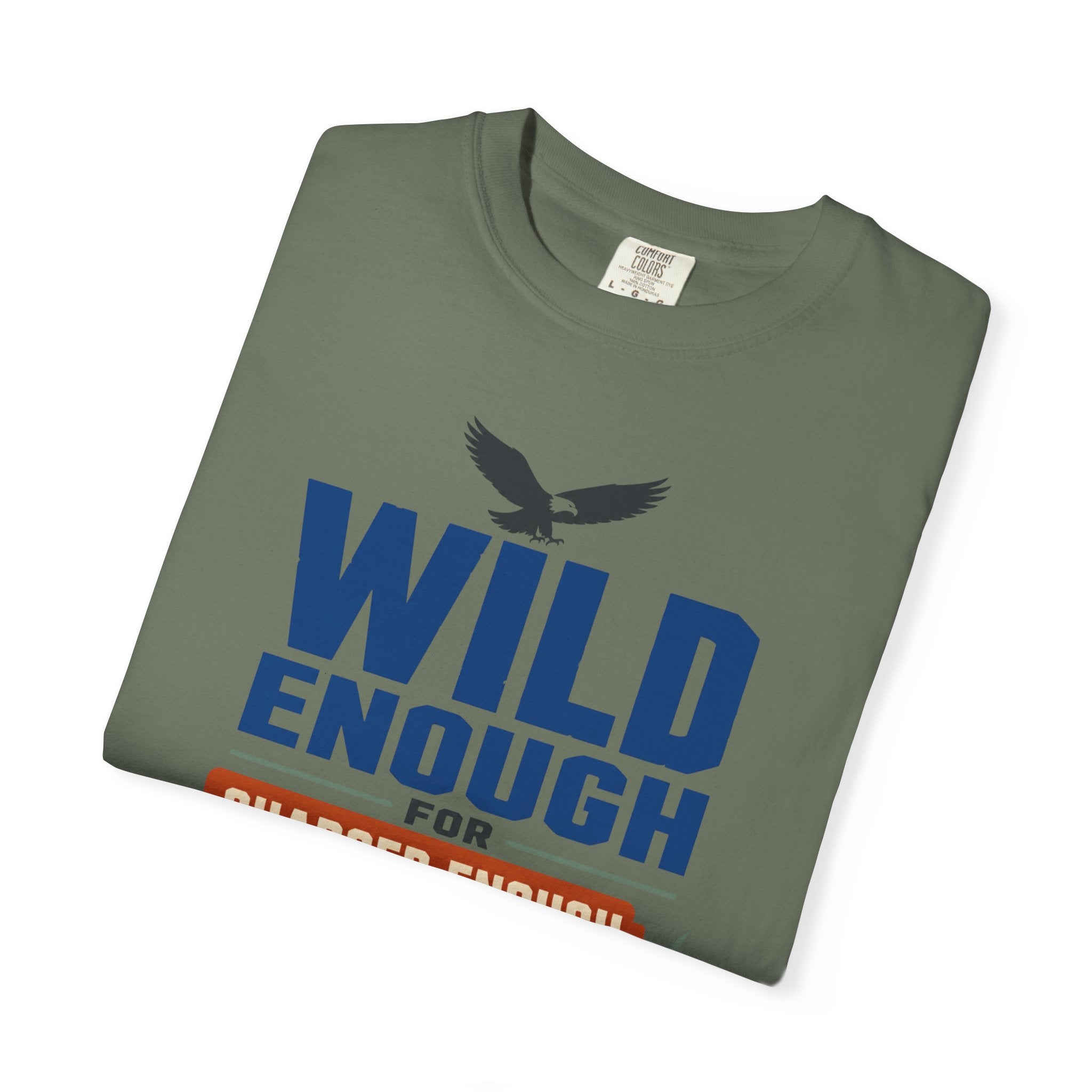 Wild Enough For Eagles Charged Enough For Coffee - T-Shirt