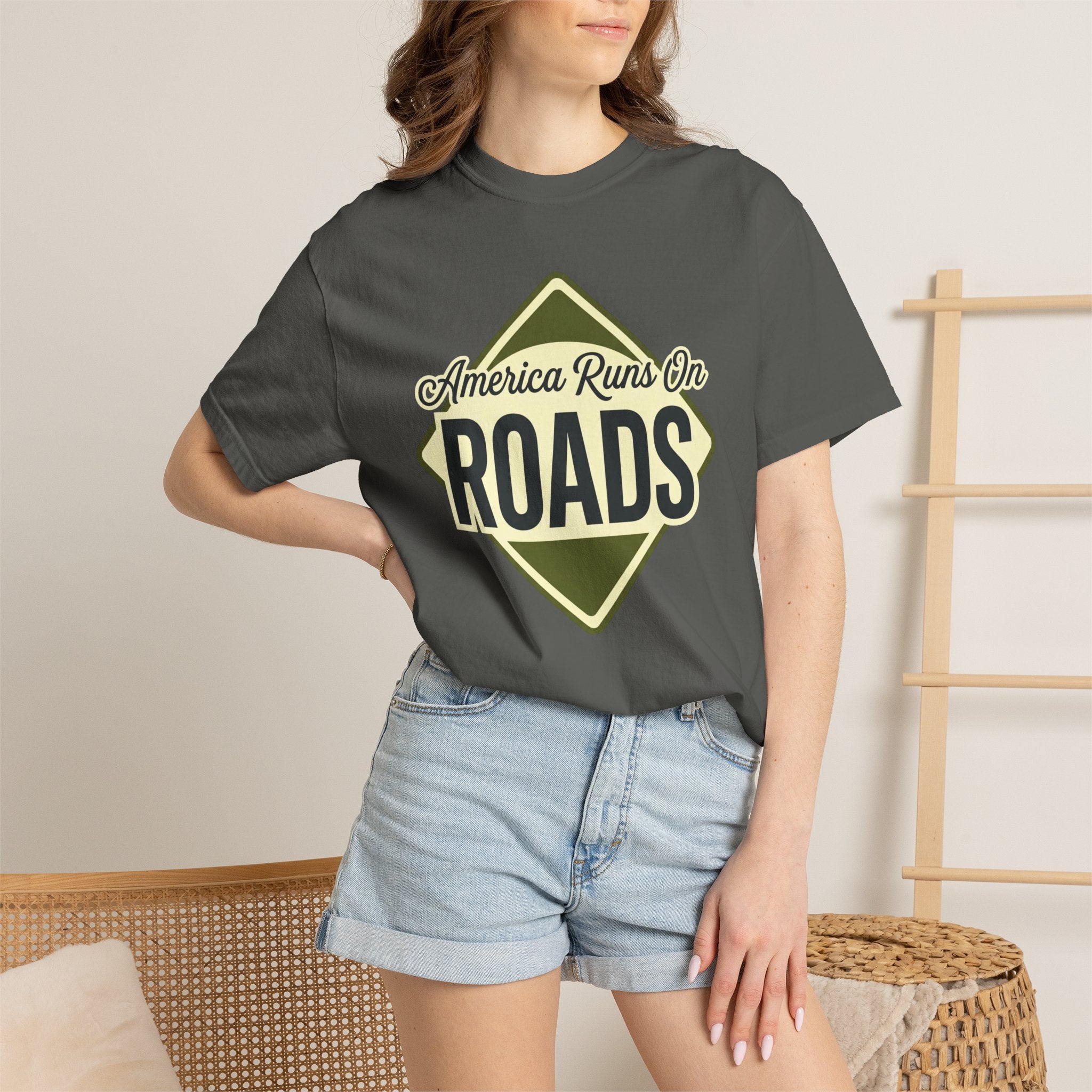 America runs On Roads - T-Shirt