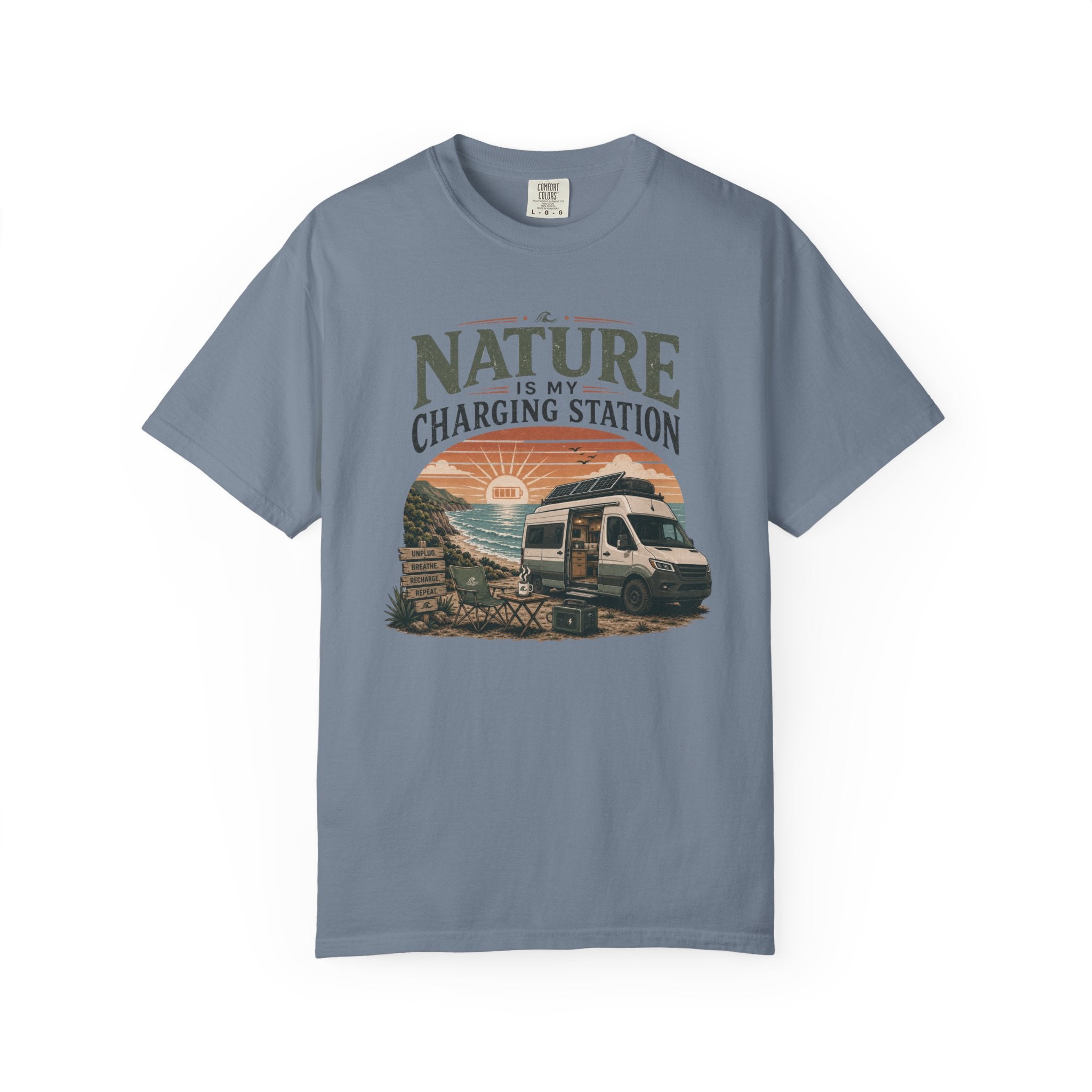 Nature Is My Charging Station - T-Shirt