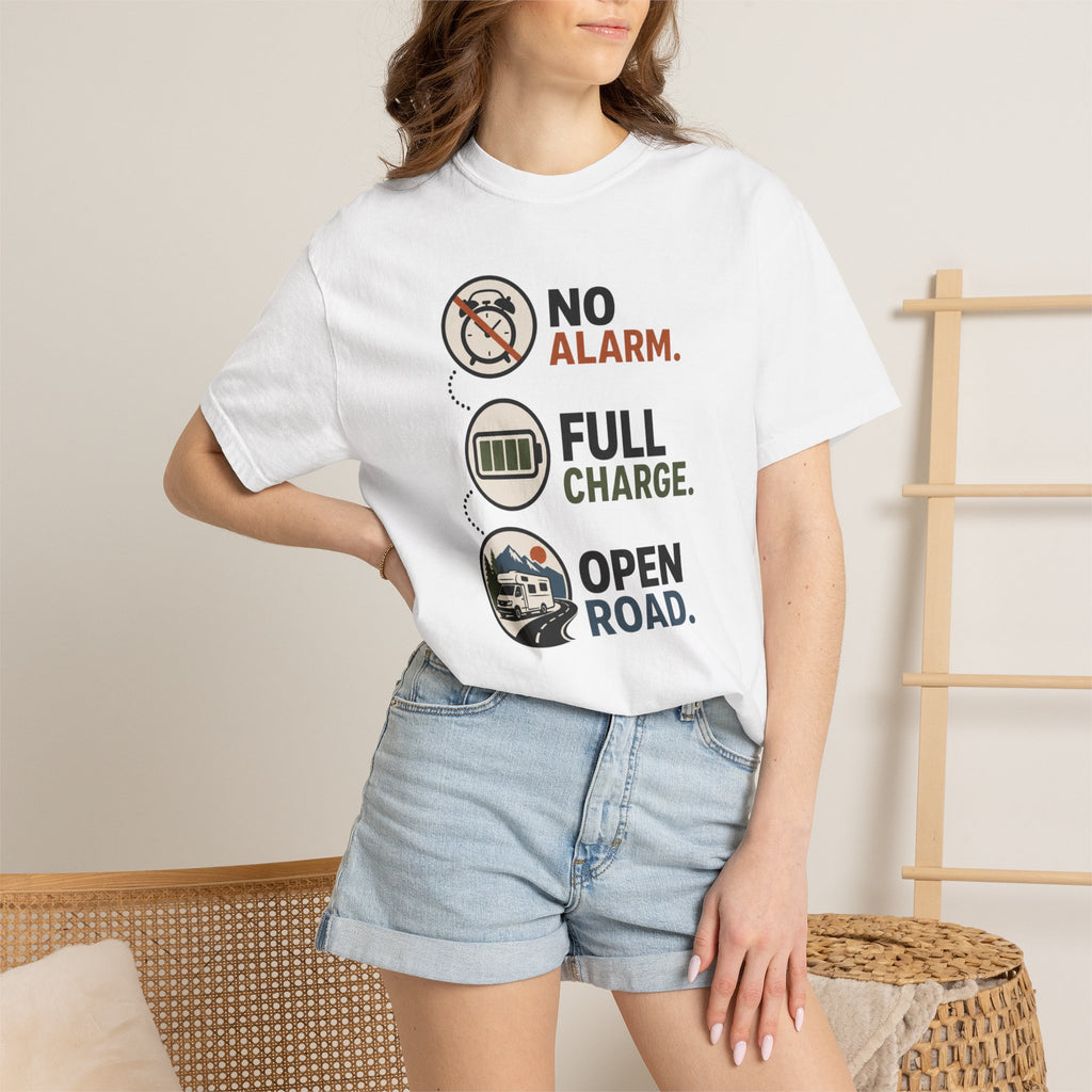 No Alarm Full Charge Open Road - T-Shirt