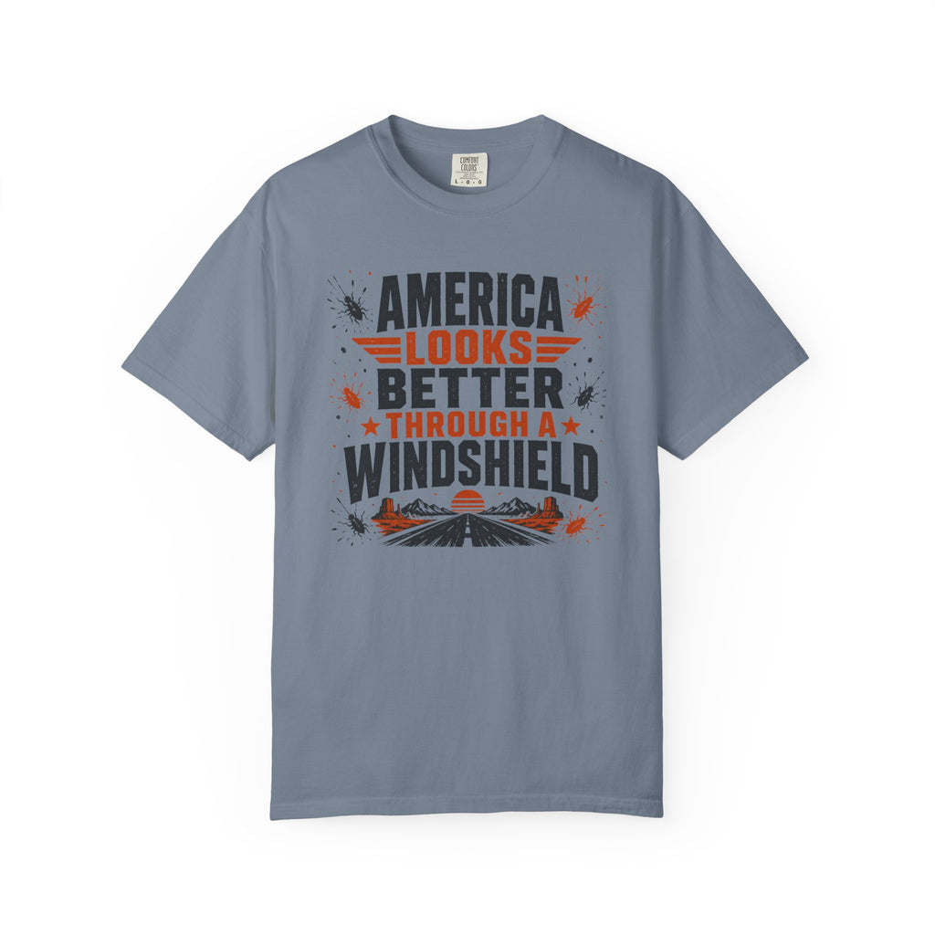 America Looks Better Through A Windshield - T-Shirt