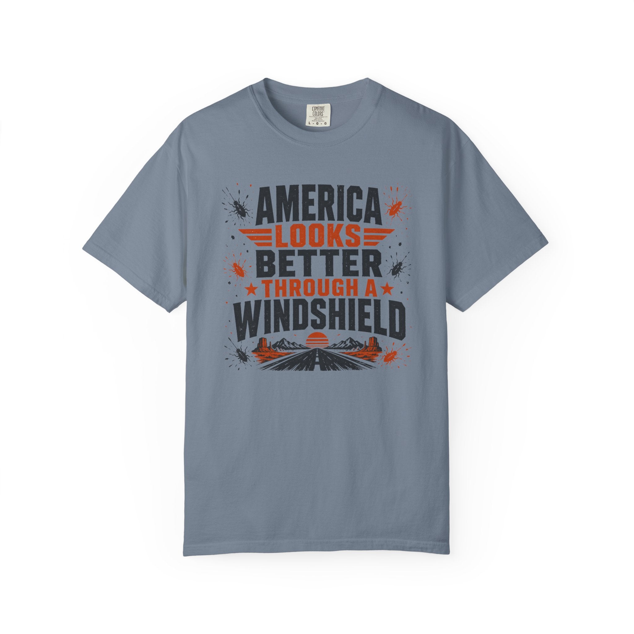 America Looks Better Through A Windshield - T-Shirt