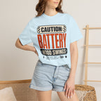 Caution Battery Mood Swings - T-Shirt
