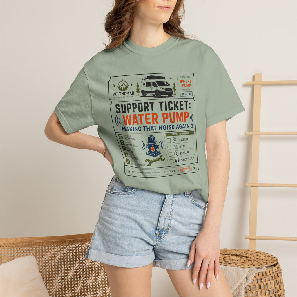 Support Ticket Water Pump Making That Noise Again - T-Shirt