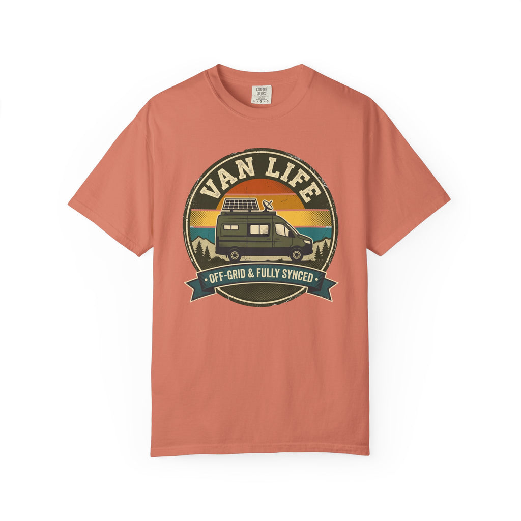 Van Life Offgrid And Fully Synced - T-Shirt