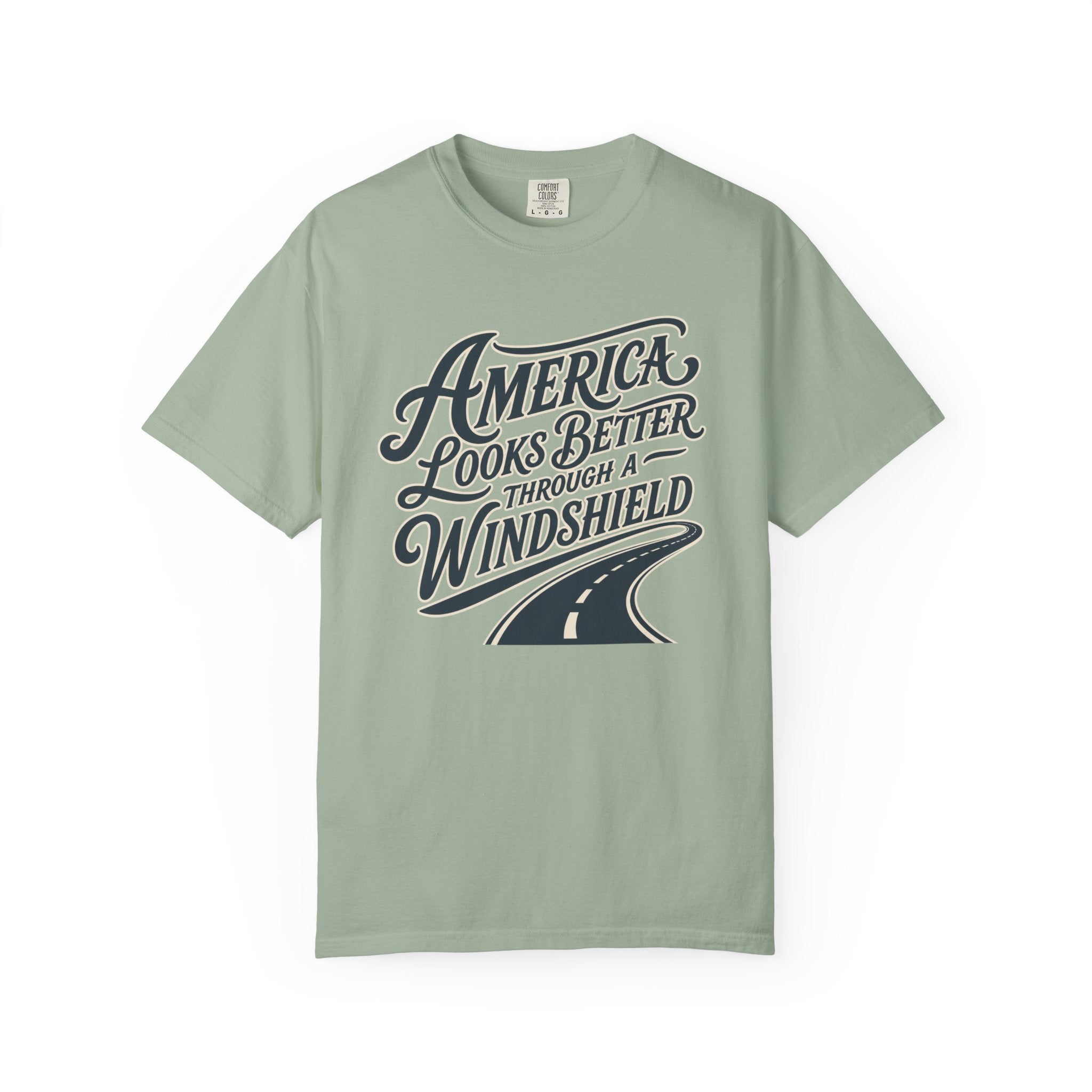 America Looks Better Through A Windshield - T-Shirt