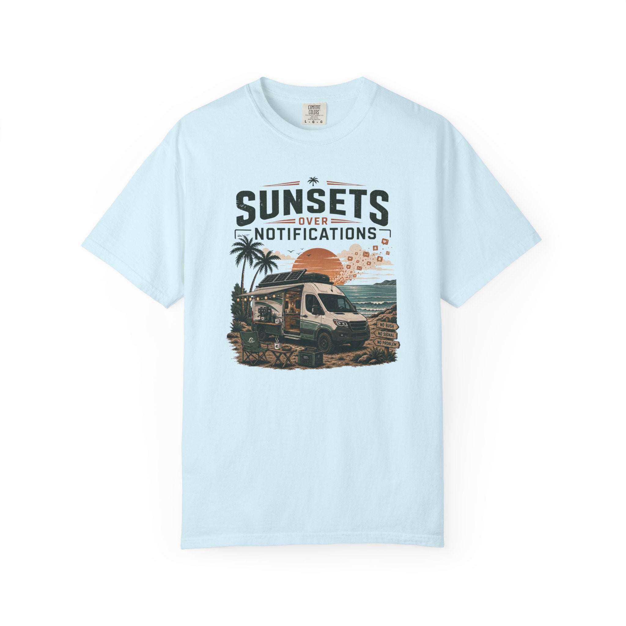Sunsets Over Notifications - T-Shirt