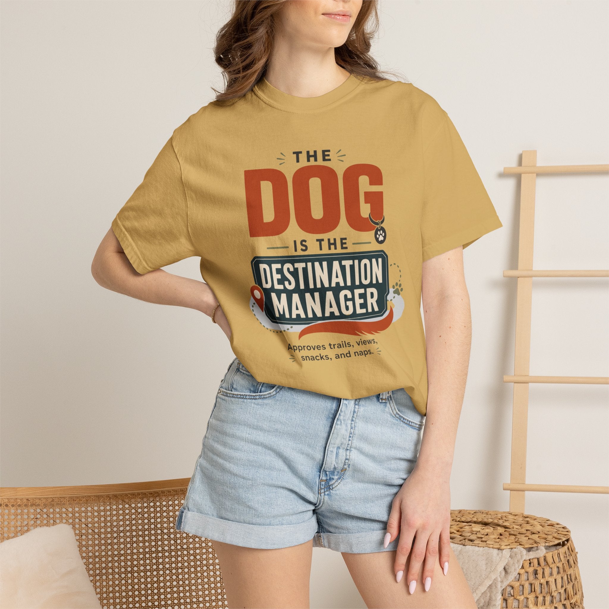The Dog Is The Destination Manager - T-Shirt