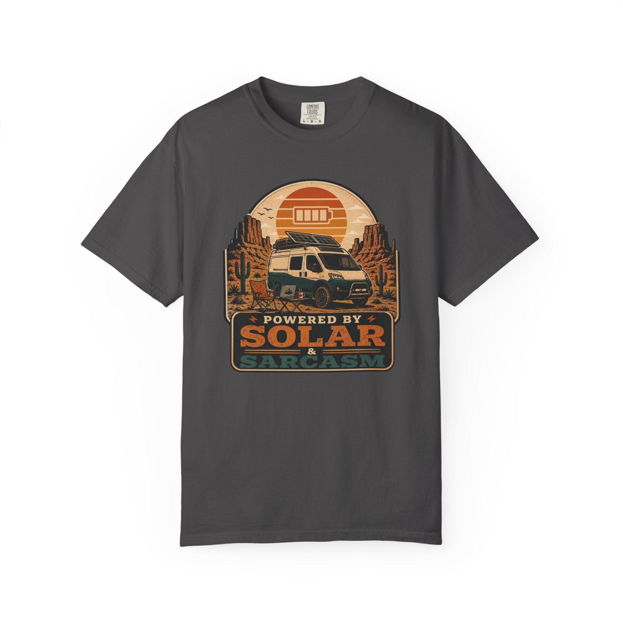 Powered By Solar and Sarcasm - T-Shirt