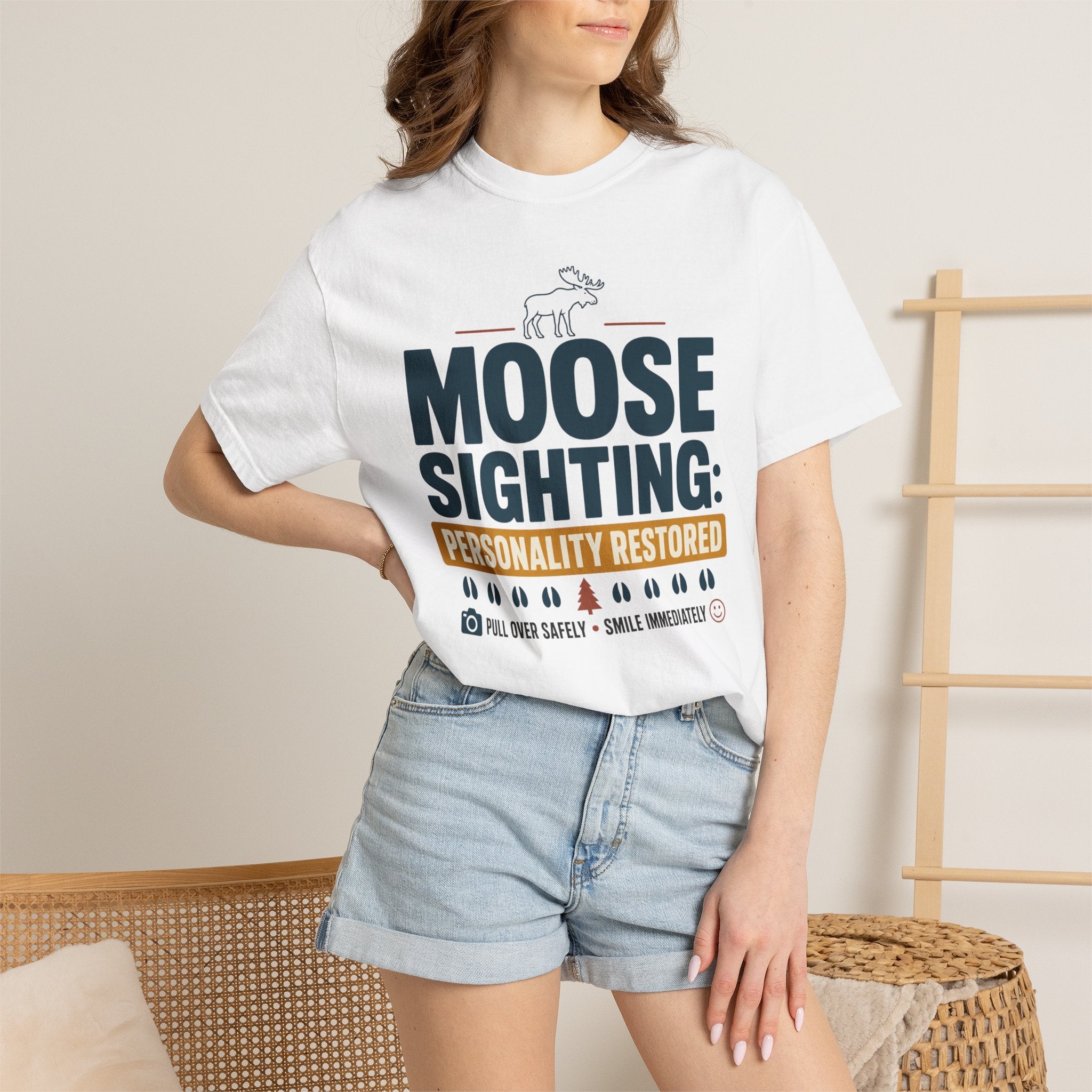 Moose Sighting Personality Restored - T-Shirt