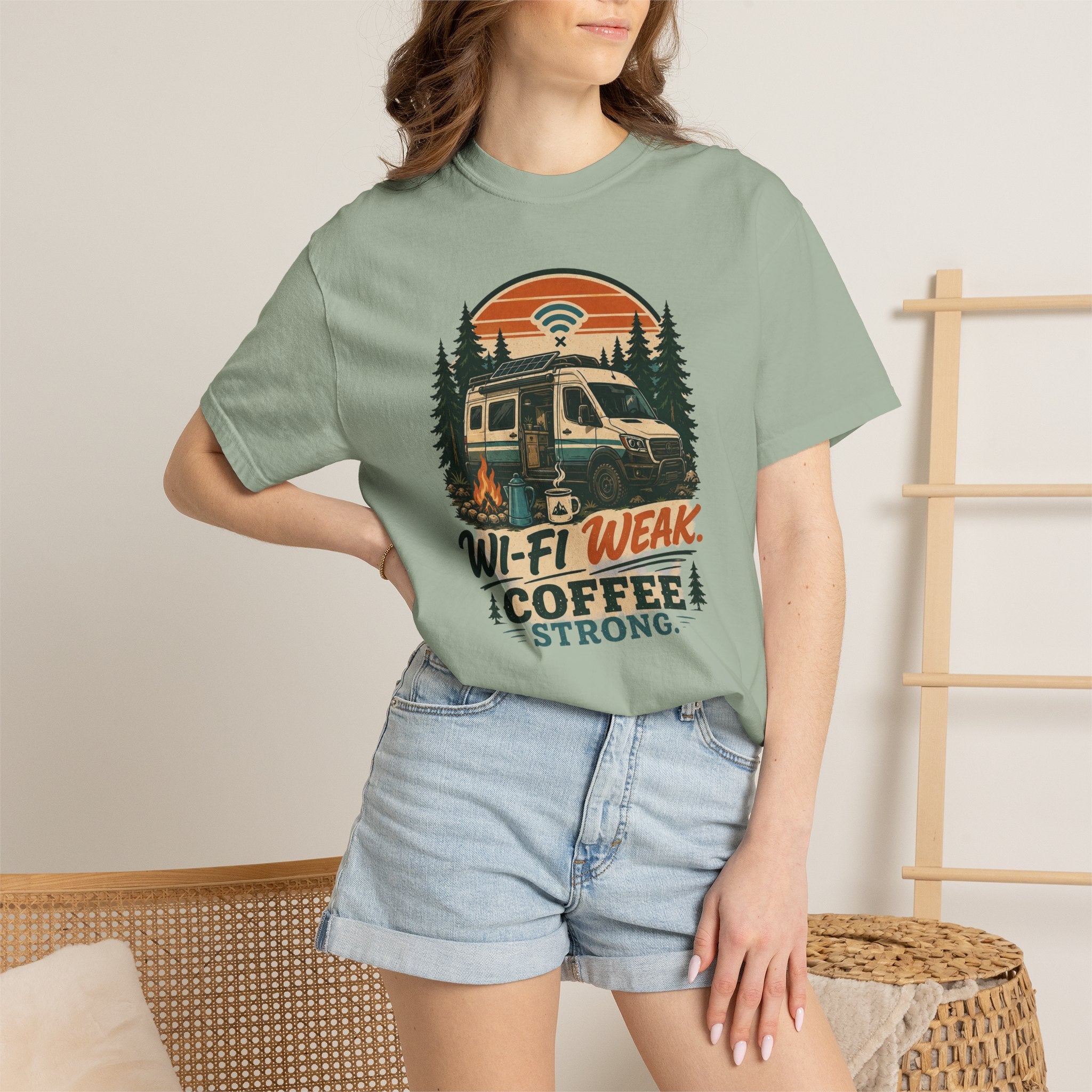Wifi Weak Coffee Strong - T-Shirt