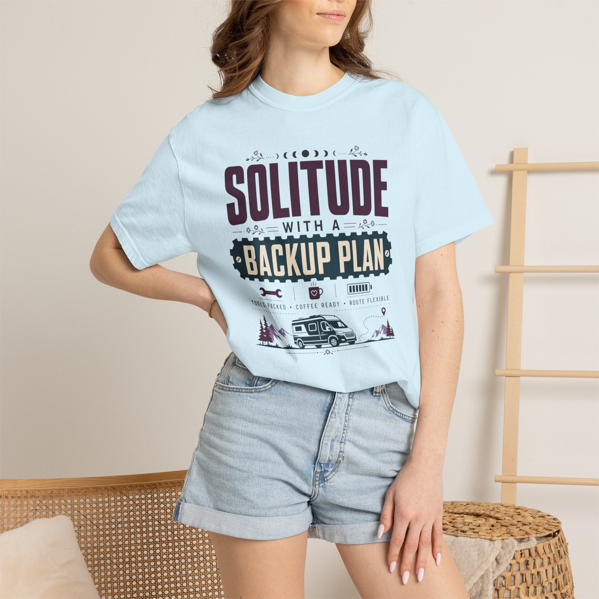 Solitude With A Backup Plan - T-Shirt