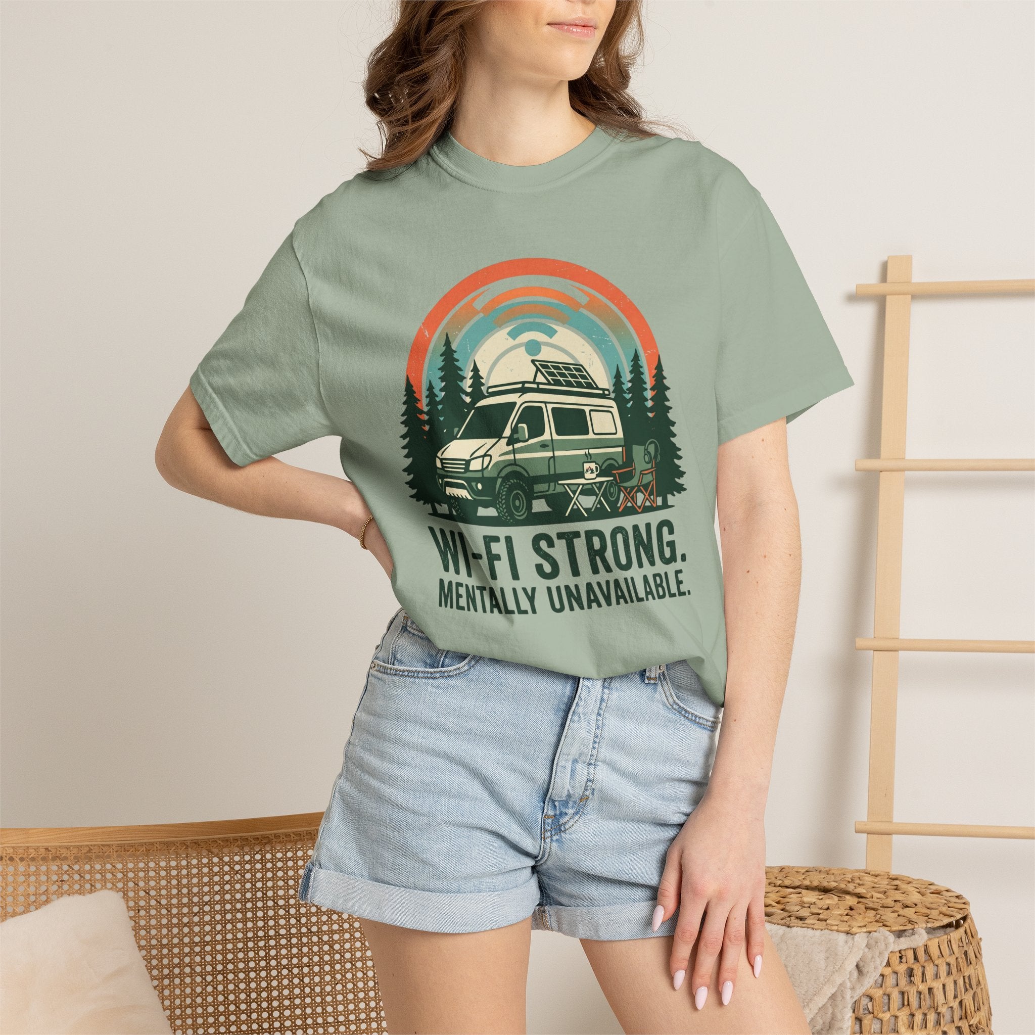Wifi Strong Mentally Unavailable - T-Shirt
