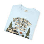 Retirement Runs On Coffee And Solar - T-Shirt