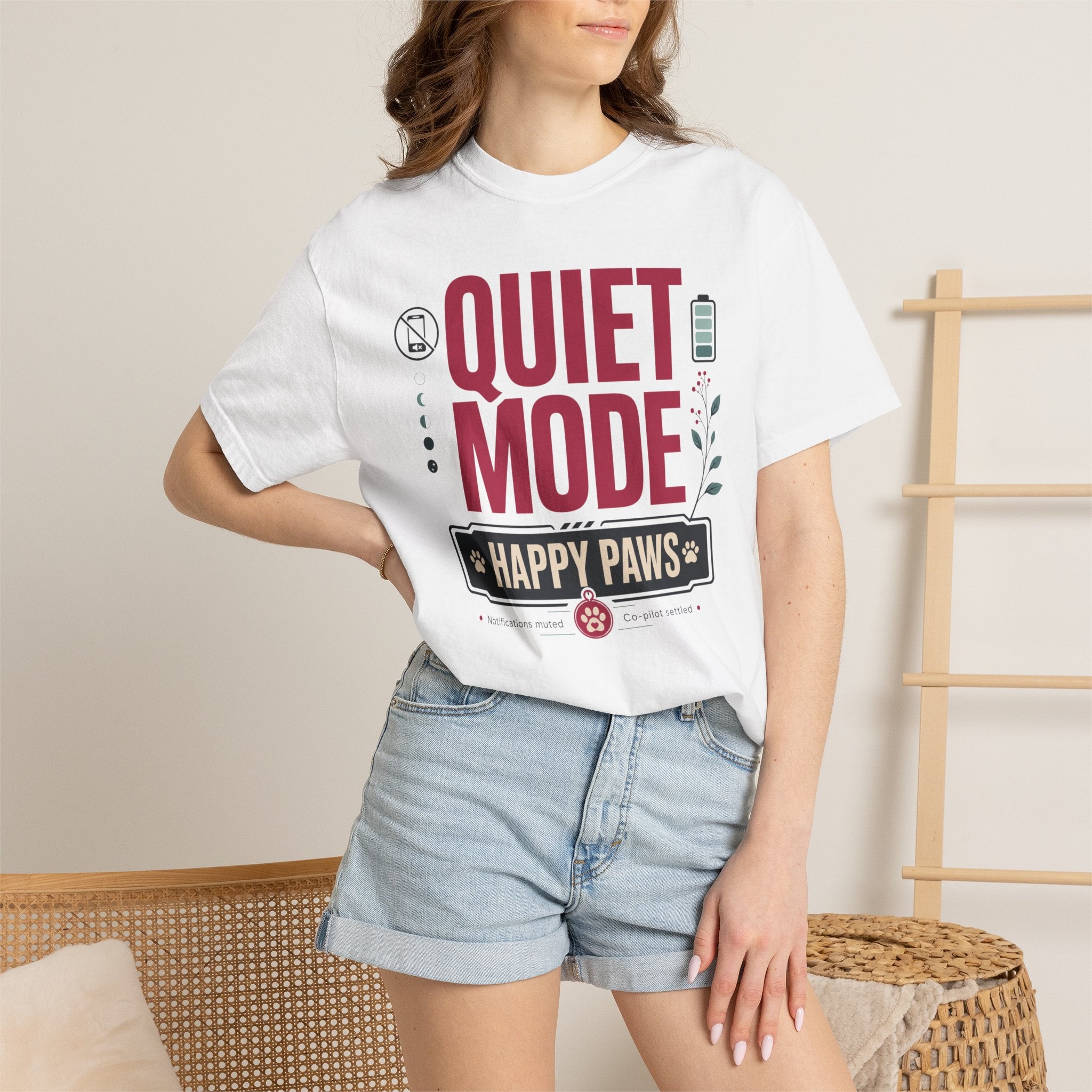 Quiet Mode Happy Paws - T-Shirt