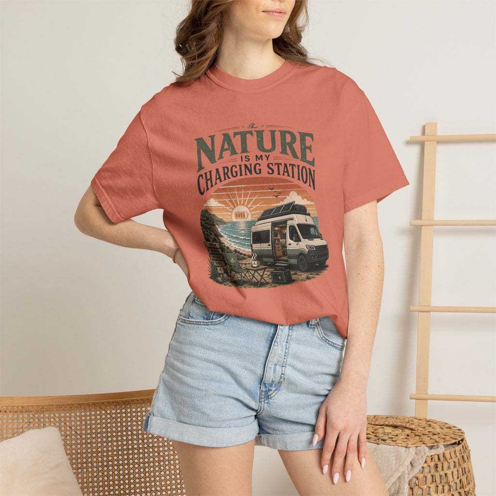 Nature Is My Charging Station - T-Shirt