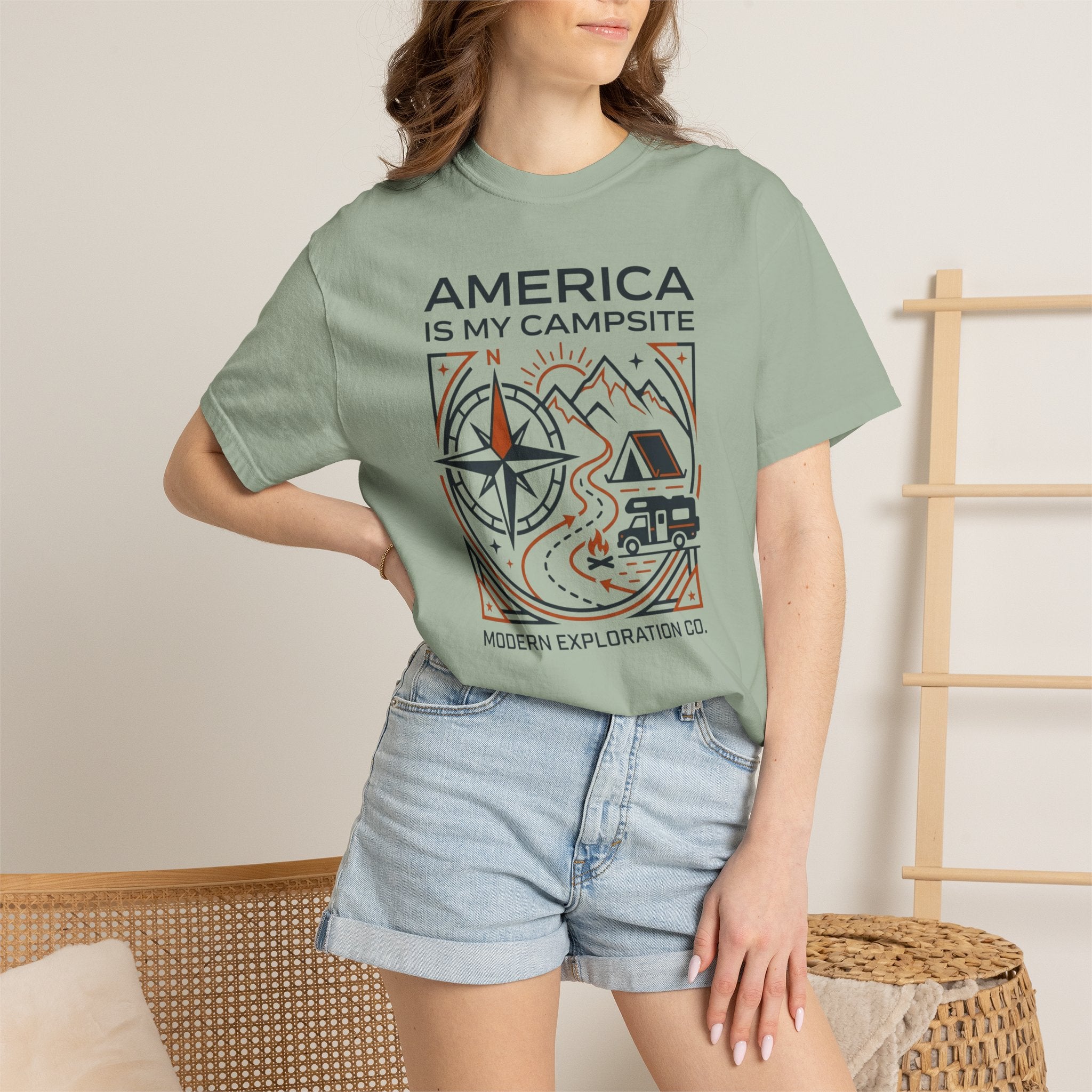 America Is My Campsite - T-Shirt