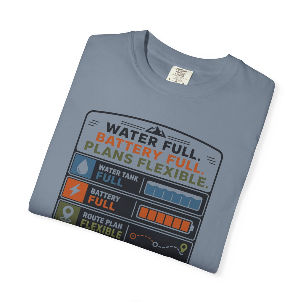 Water Full Battery Full Plans Flexible - T-Shirt