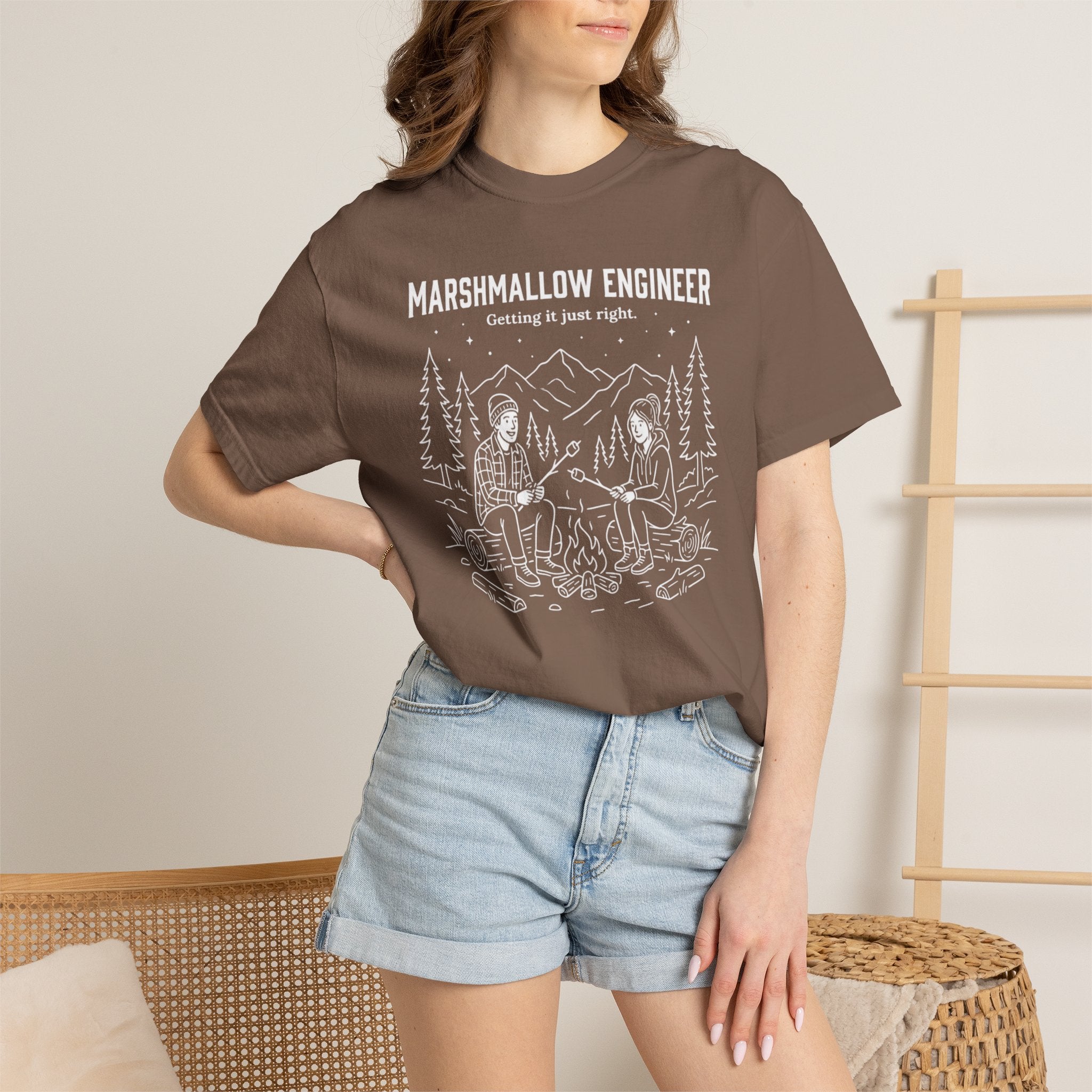 Marshmallow Engineer Getting It Just Right - T-Shirt