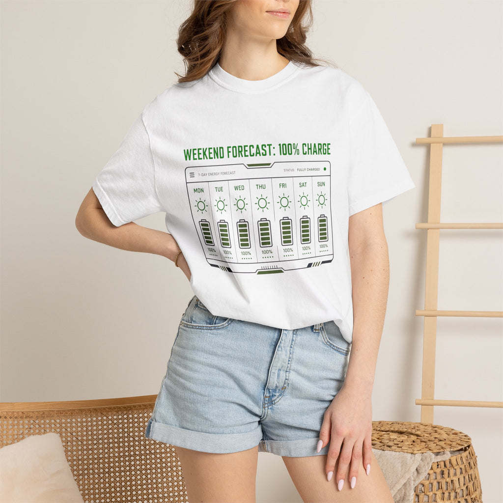 Weekend Forecast 100 Percent Charge - T-Shirt