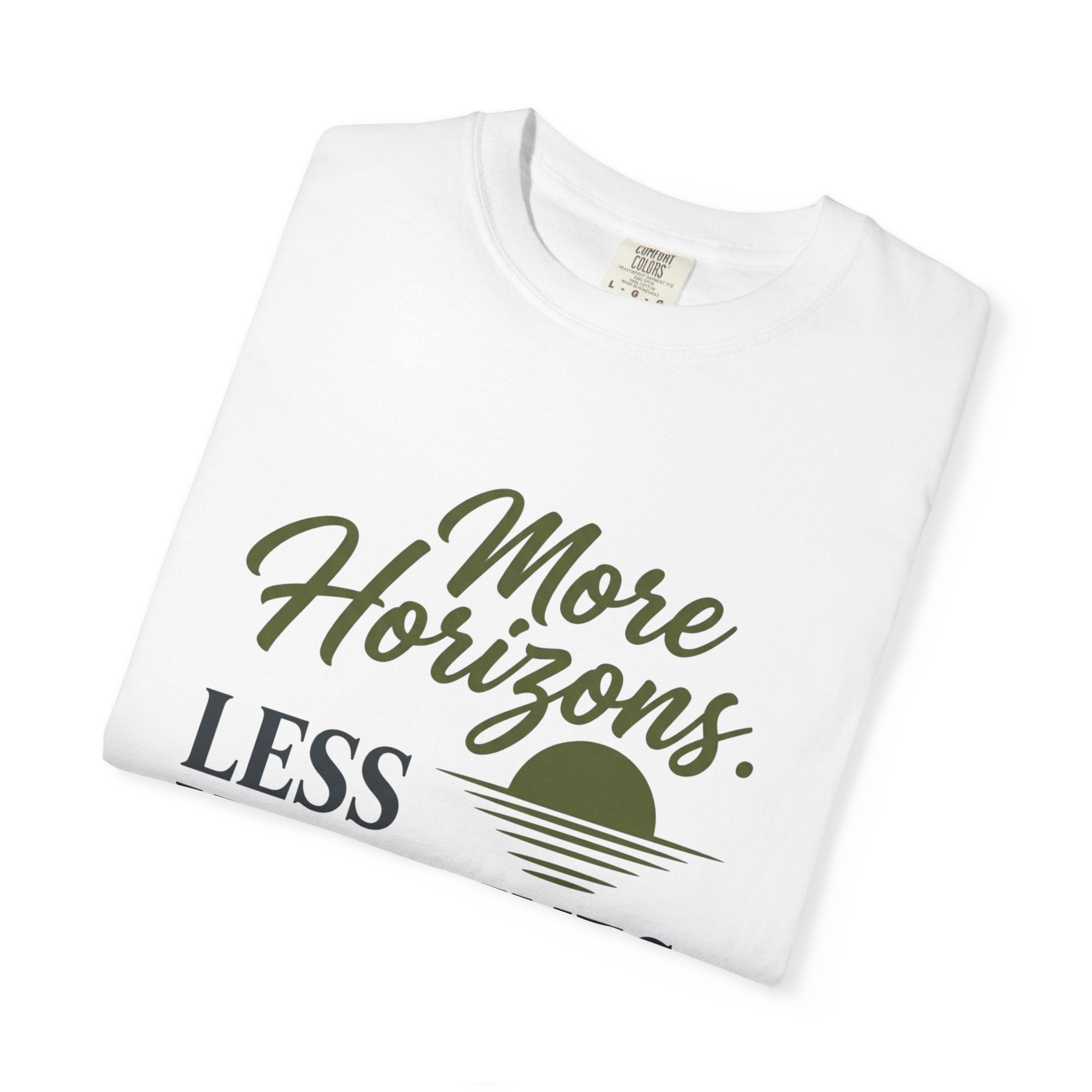 More Horizons Less Headlines - T-Shirt
