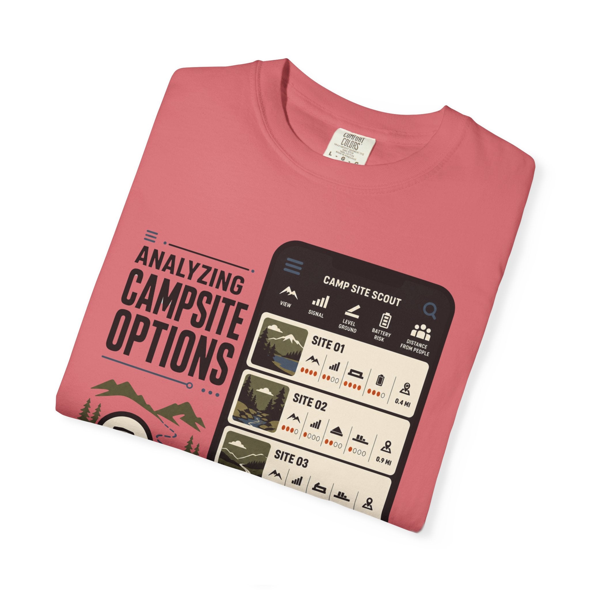 Analyzing Campsite Options - T-Shirt