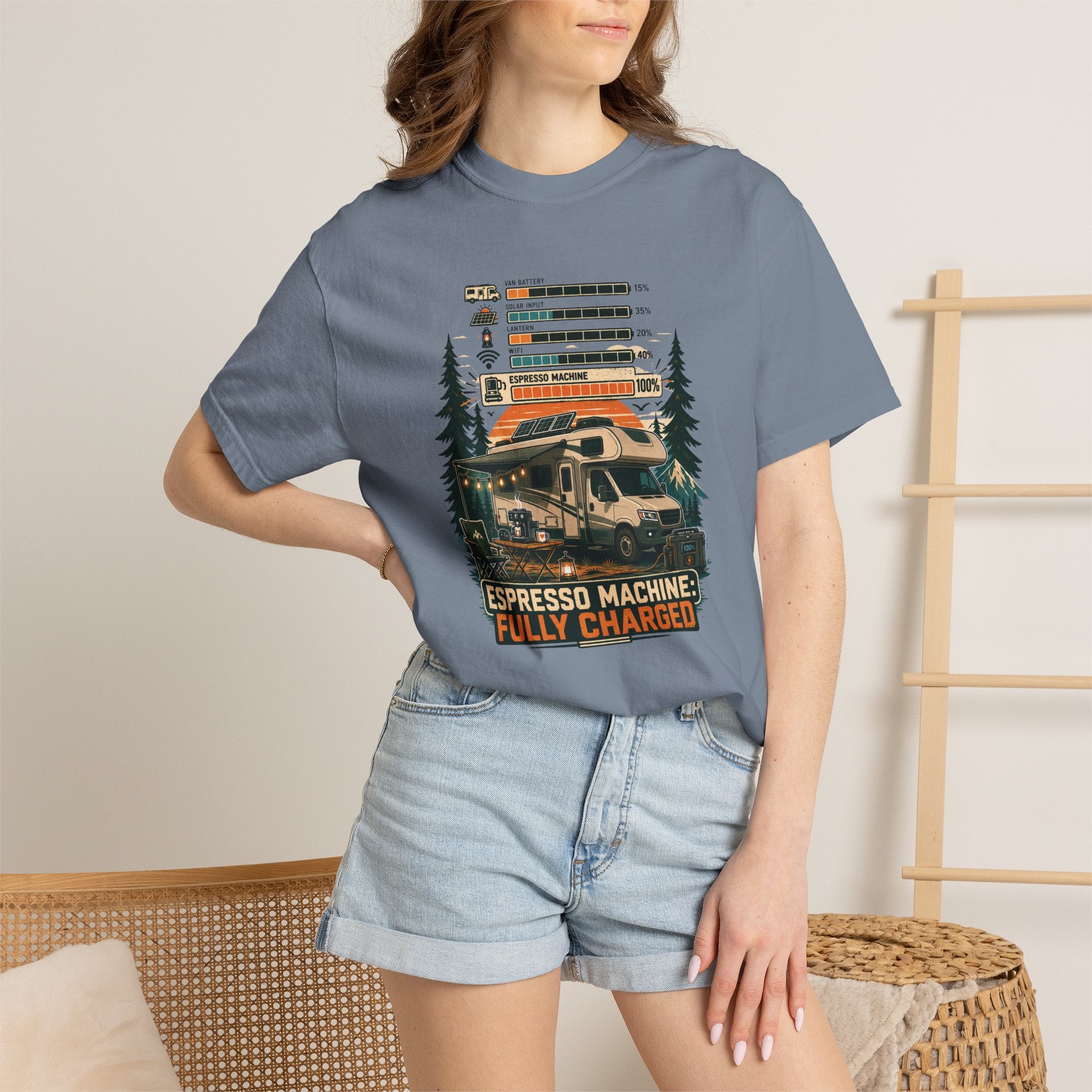 Espresso Machine Fully Charged - T-Shirt