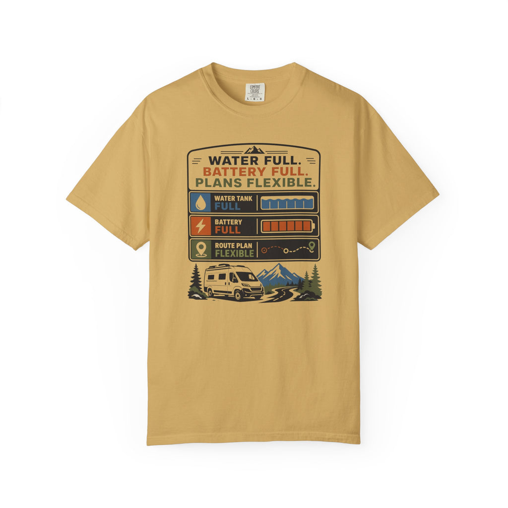Water Full Battery Full Plans Flexible - T-Shirt