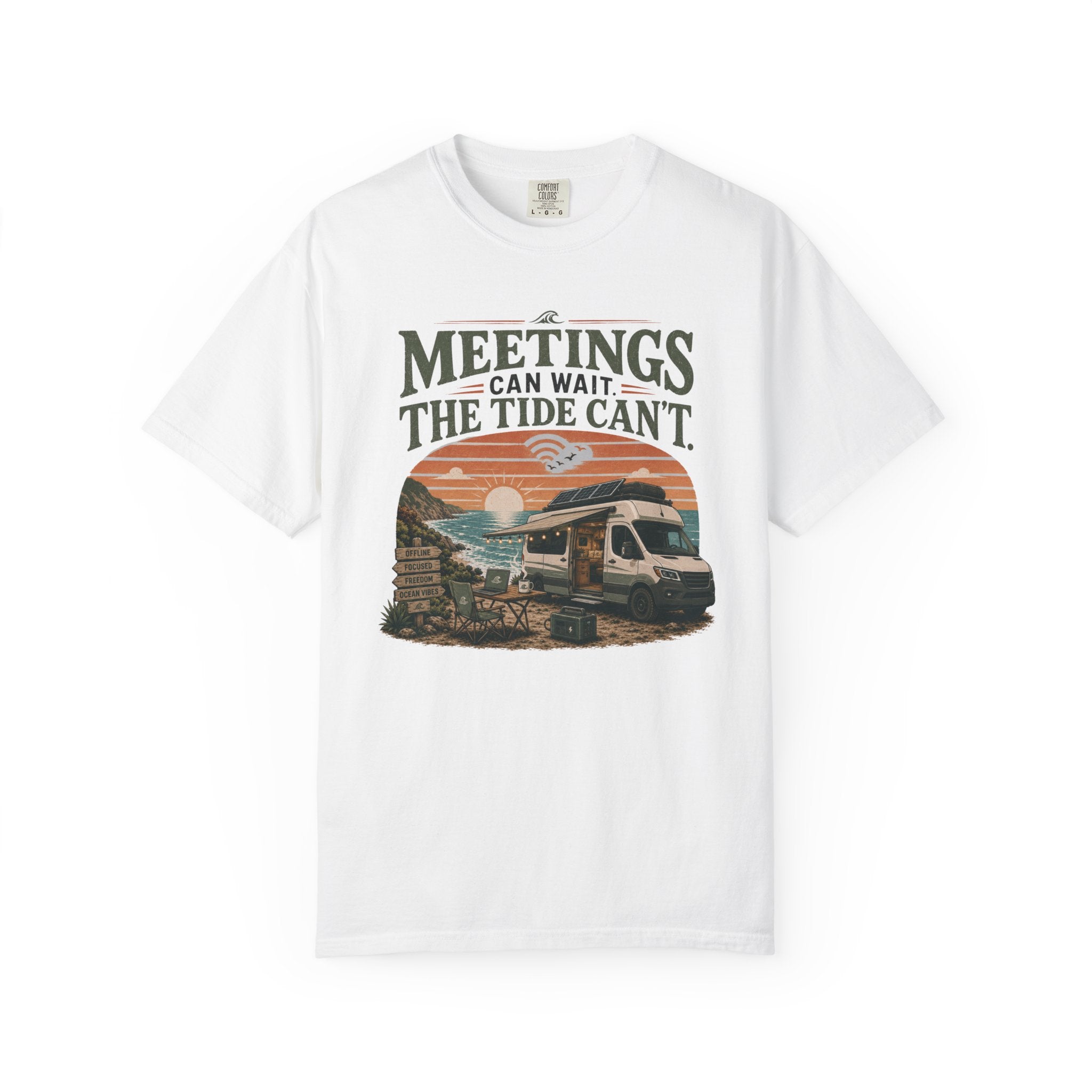 Meetings Can Wait The Tide Can't - T-Shirt