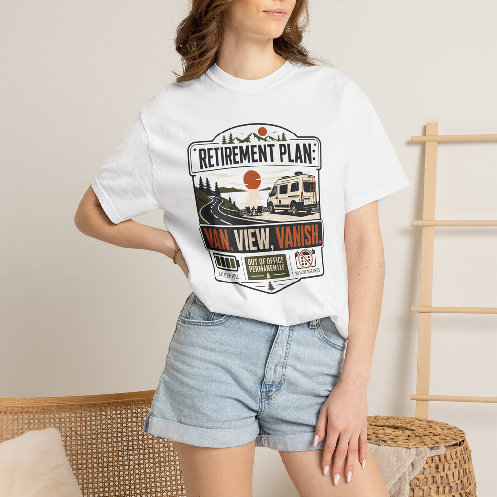 Retirement Plan Van View Vanish - T-Shirt