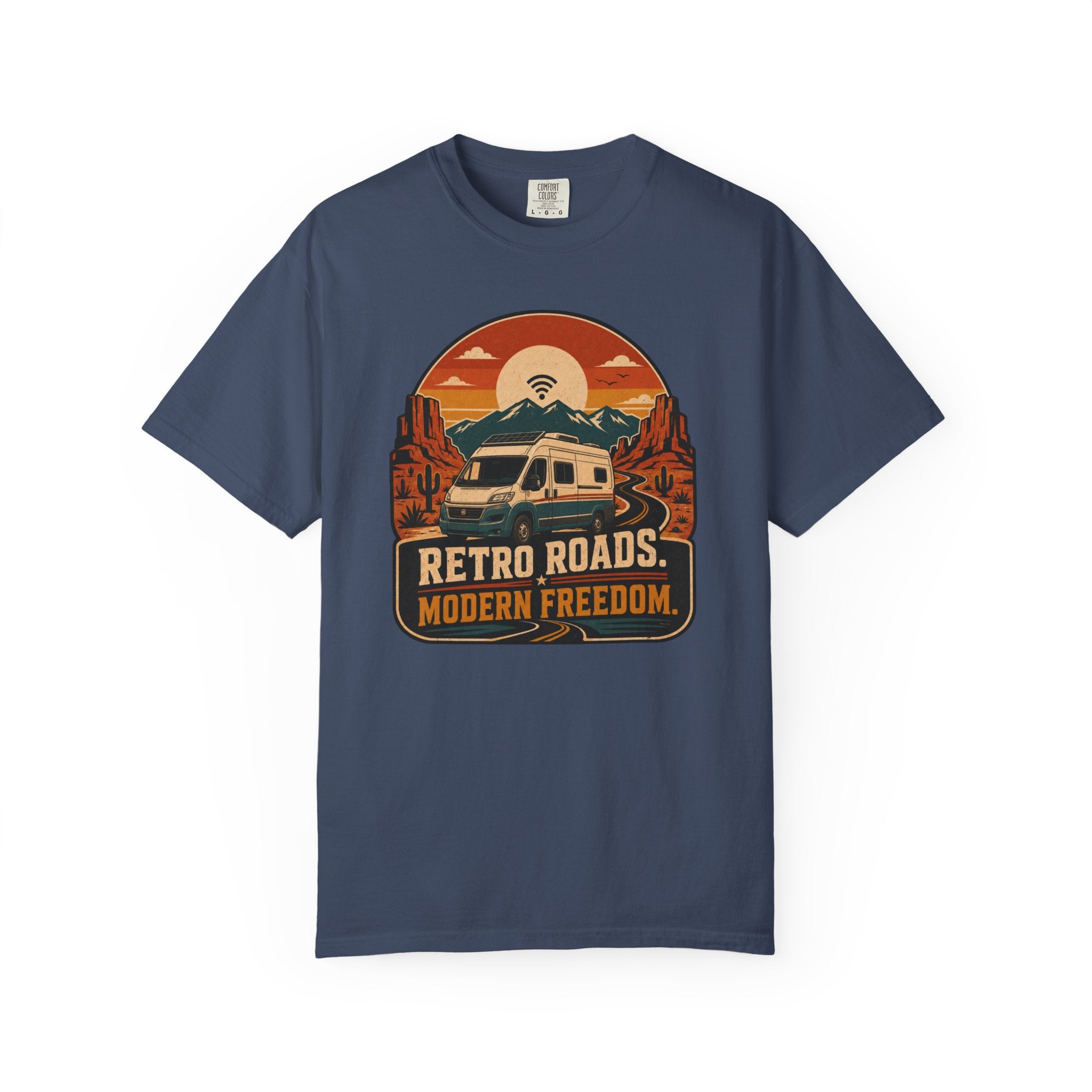Retro Roads Modern Freedom - T-Shirt