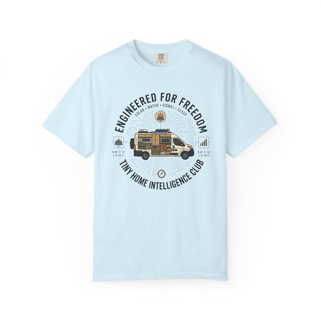 Engineered For Freedom Tiny Home Intelligence Club - T-Shirt