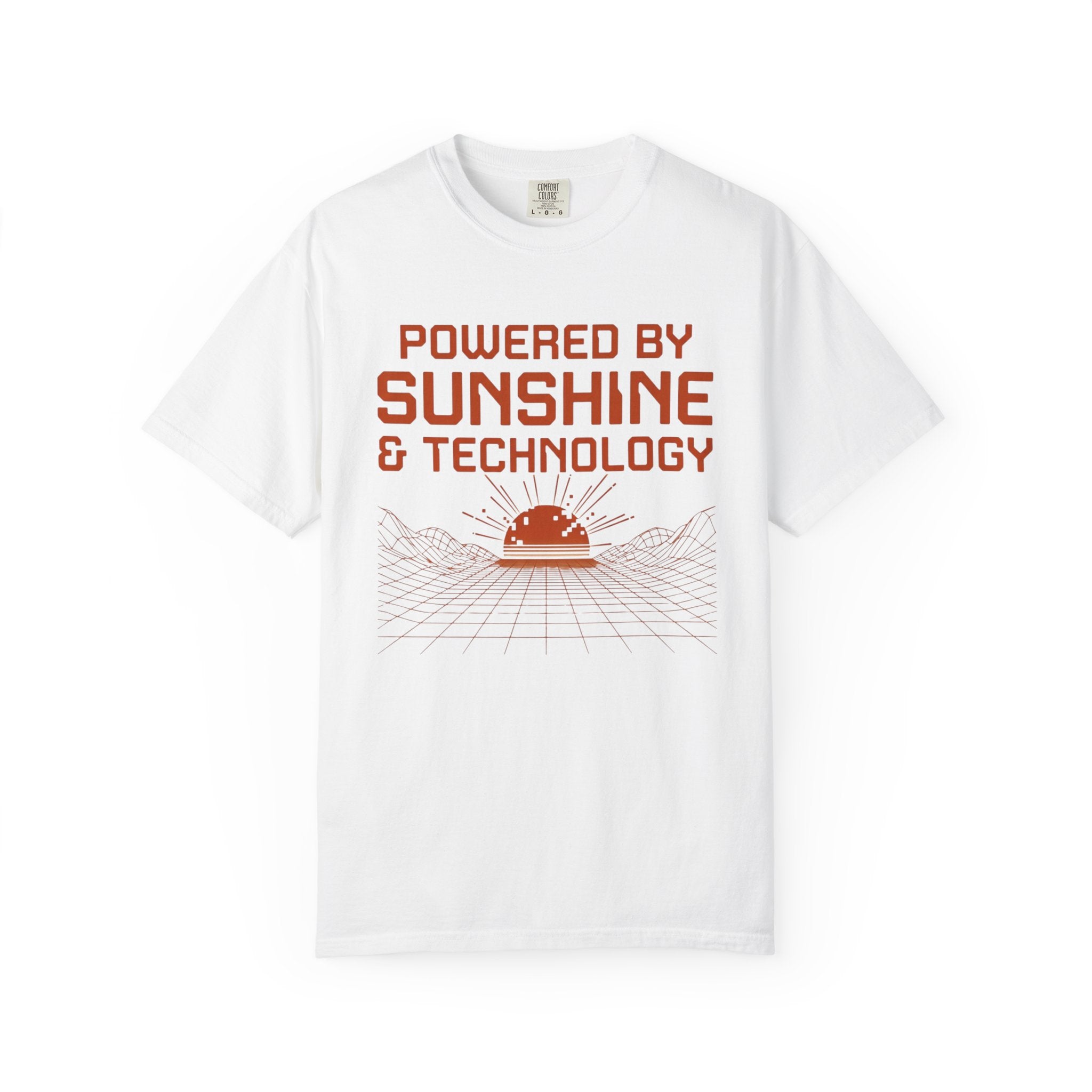 Powered By Sunshine And Technology - T-Shirt