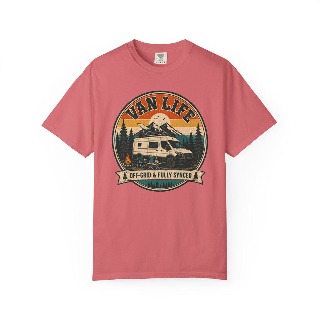 Van Life Offgrid And Fully Synced - T-Shirt