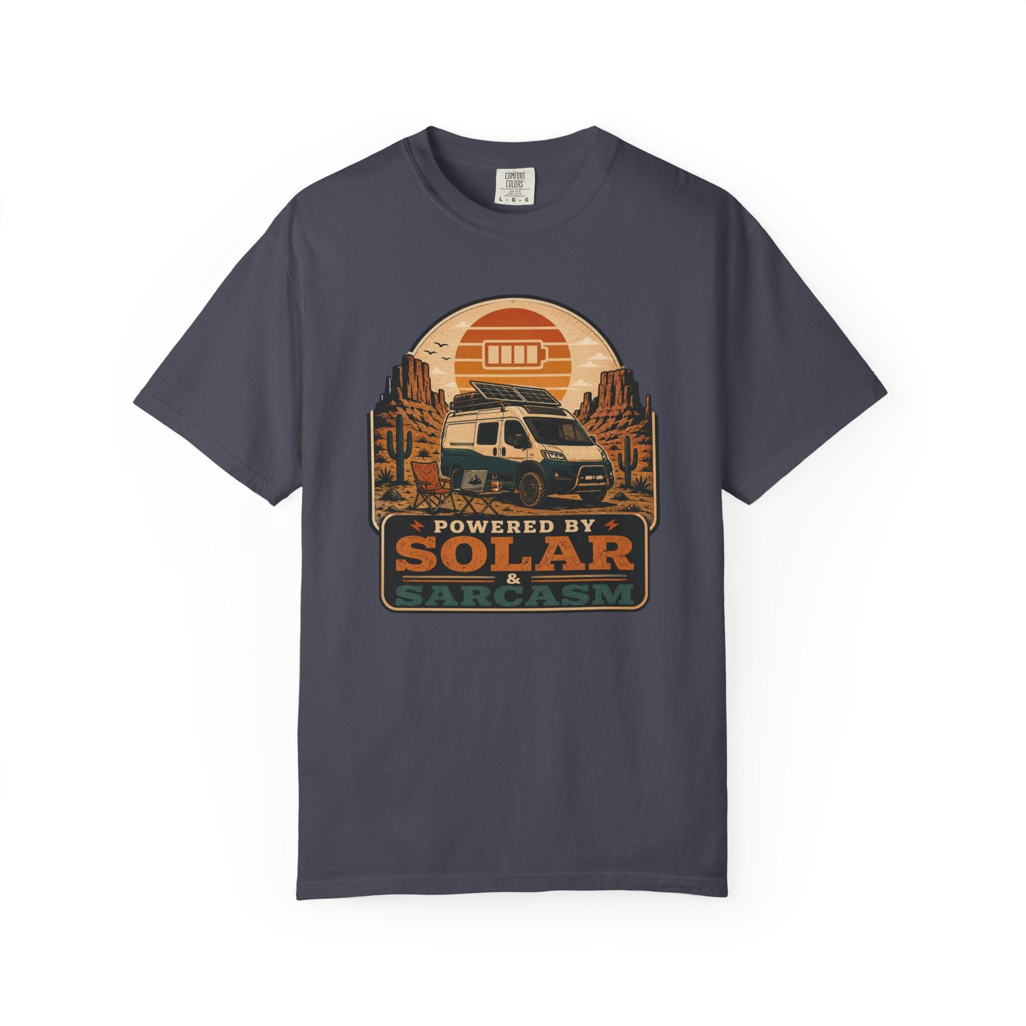 Powered By Solar and Sarcasm - T-Shirt