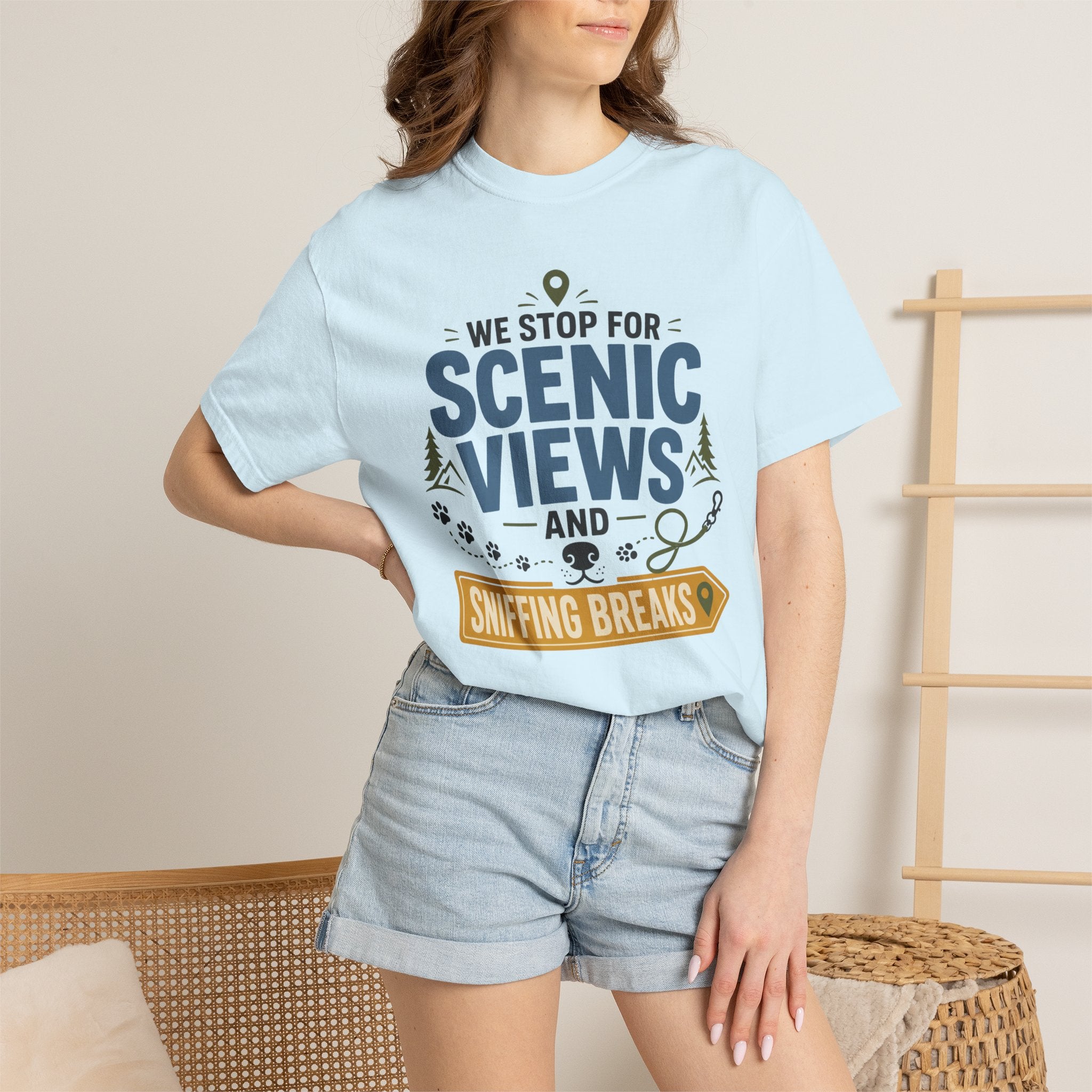We Stop For Scenic Views And Sniffing Breaks - T-Shirt